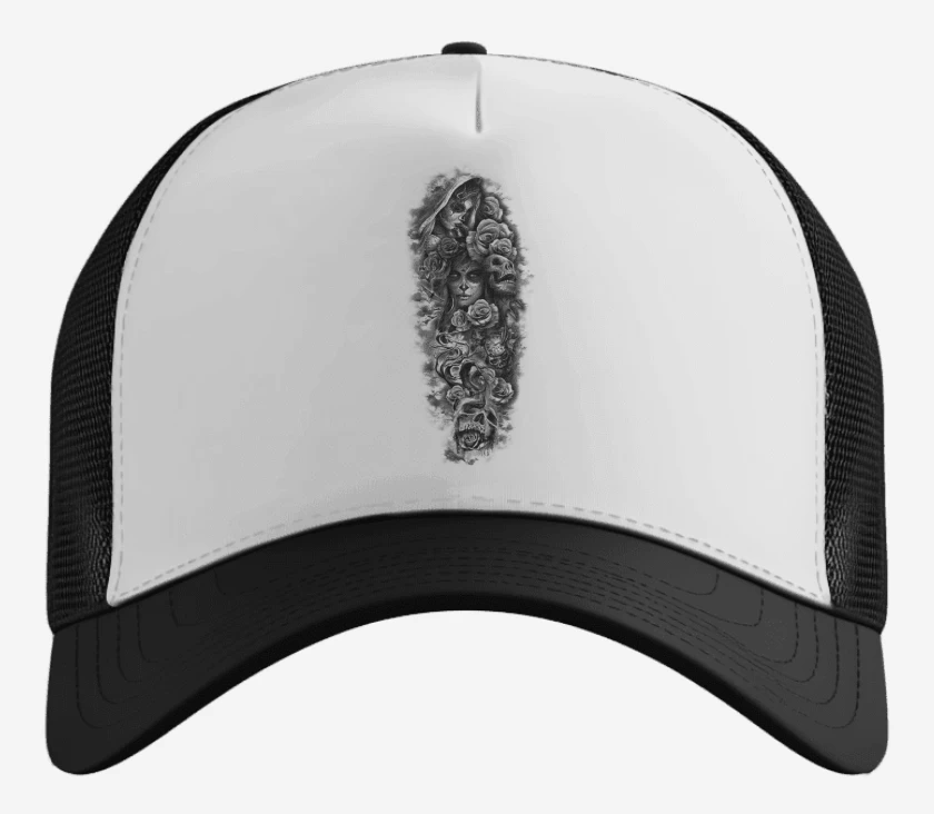 Gorro Skull sugar roses