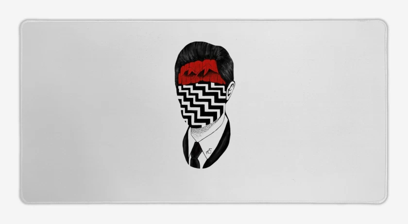 Mouse pad Gamer Blanco de Twin Peaks
