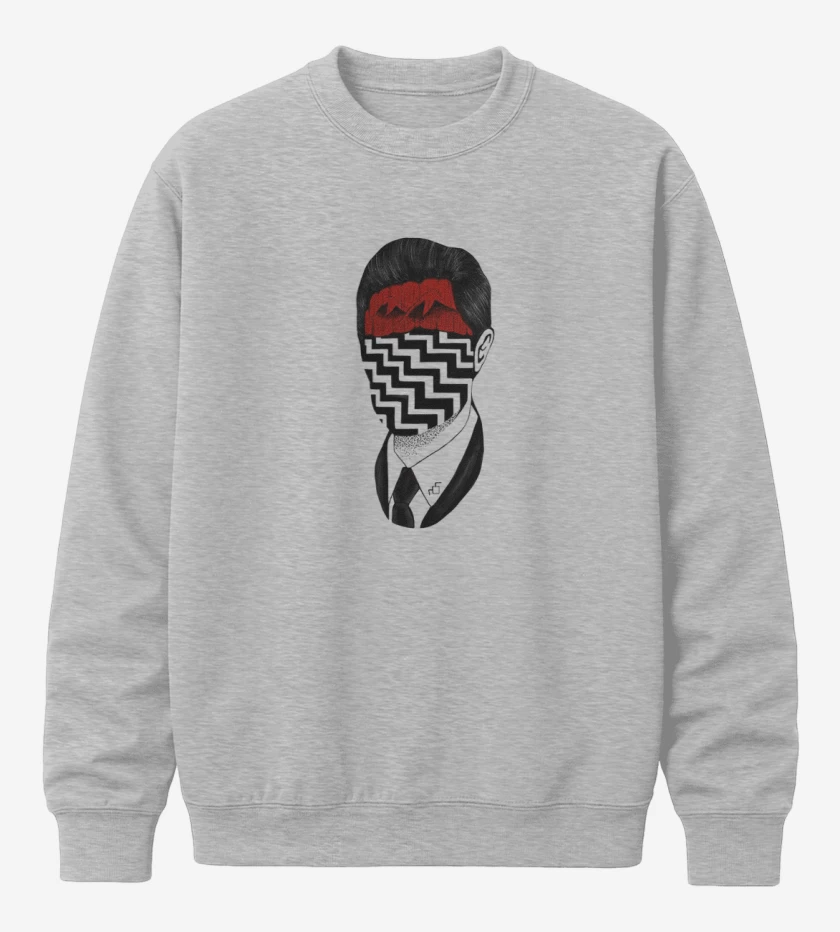 Poleron polo Gris Melange de Twin Peaks