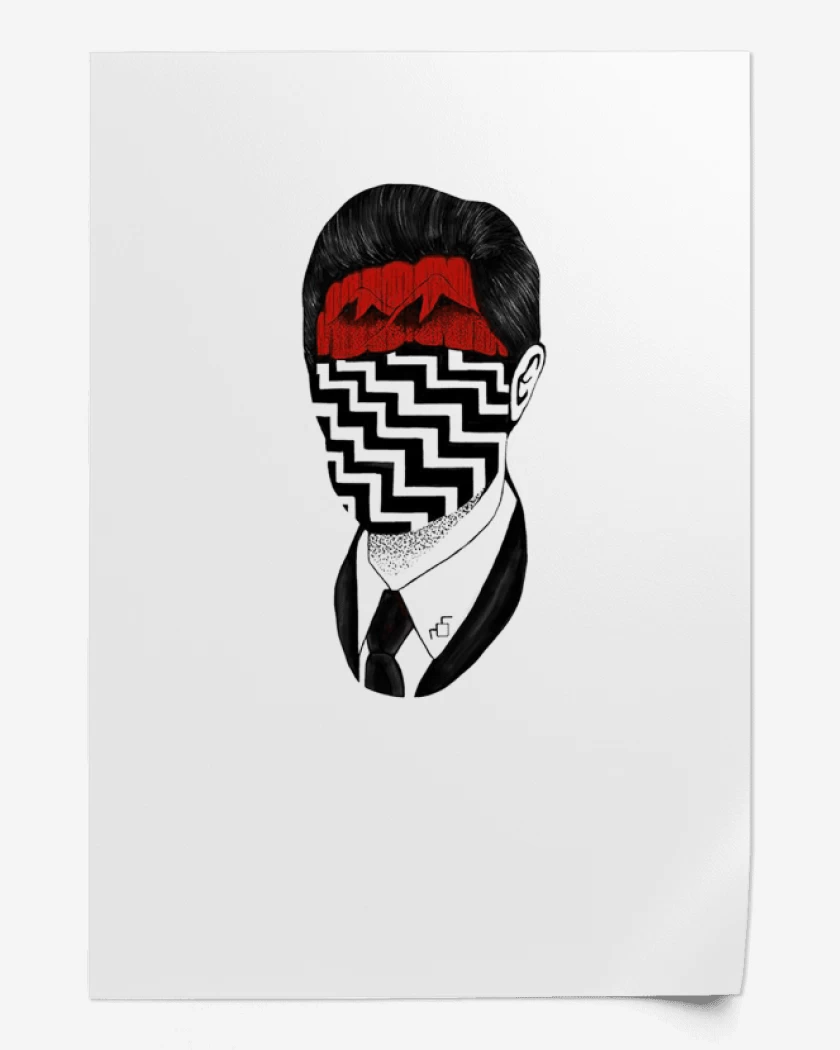 Print Blanco de Twin Peaks