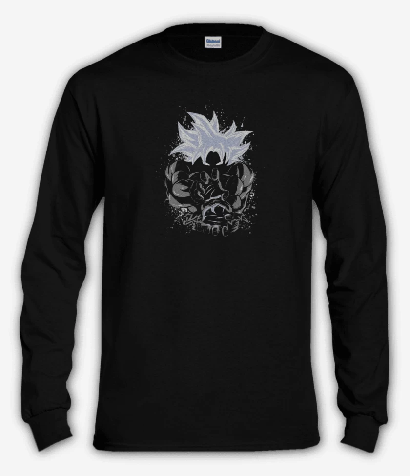 Polera manga larga Negro de Goku hame ha