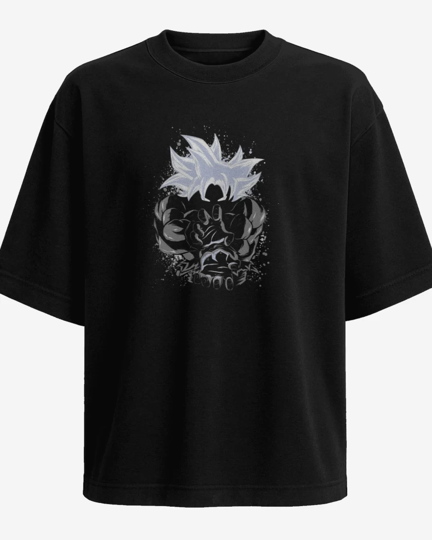 Polera Oversize Negro de Goku hame ha