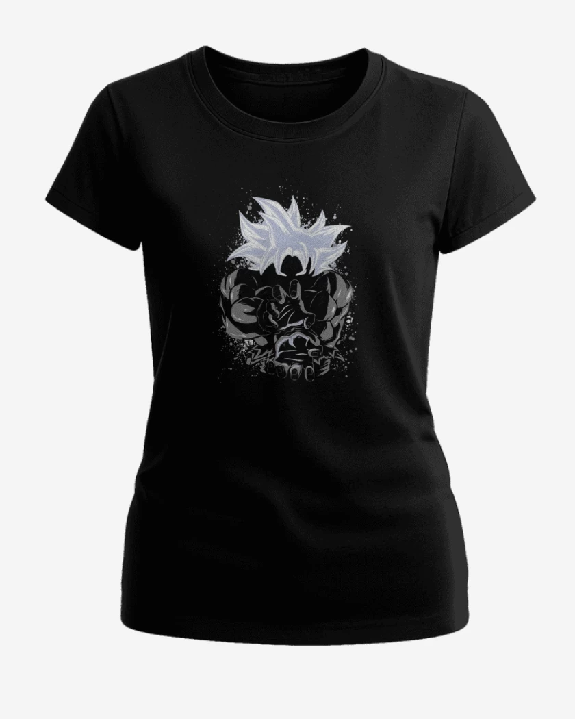Polera de Mujer Negro de Goku hame ha