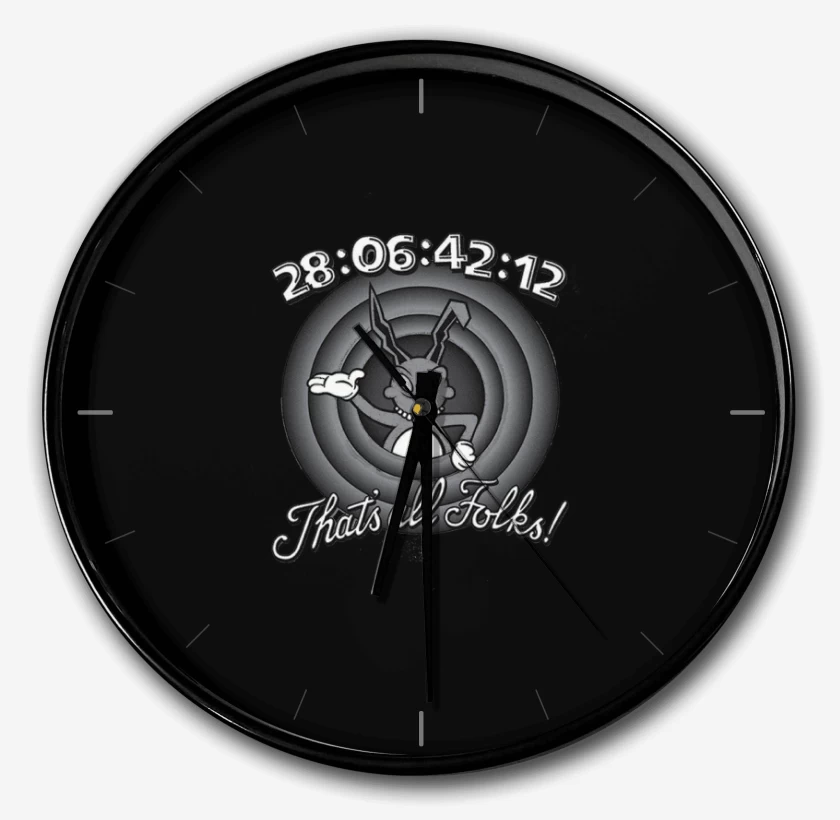 Reloj Negro de Conejo Darko Looney