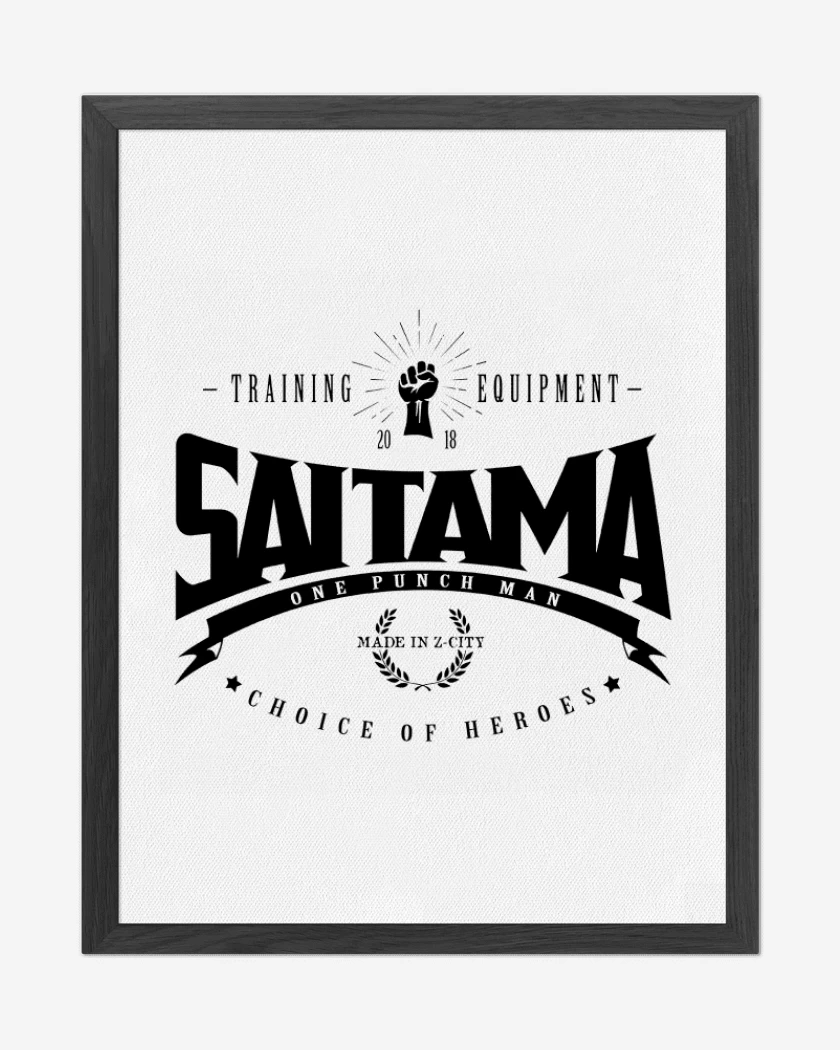 Cuadro decorativo Saitama Training equipment