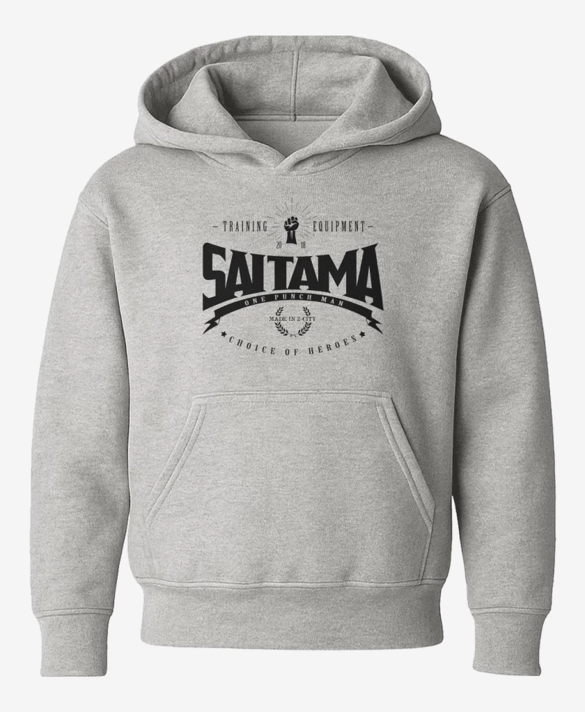 Poleron de niño Gris Melange de Saitama Training equipment