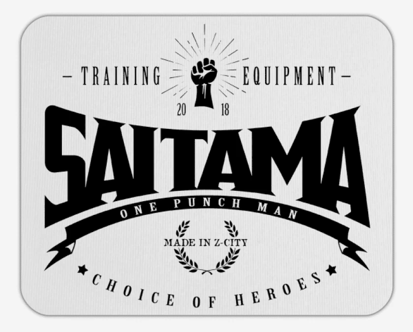 Mousepad Saitama Training equipment