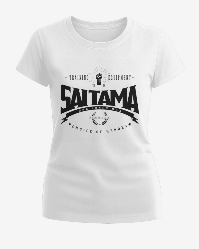 Polera de Mujer Blanco de Saitama Training equipment