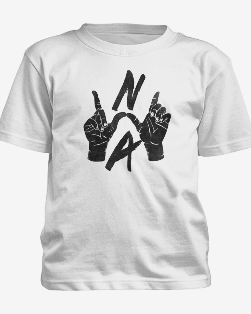 Polera de niño Blanco de N.W.A