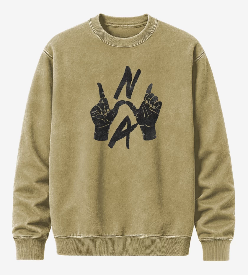 Poleron Polo Acid Wash Beige de N.W.A