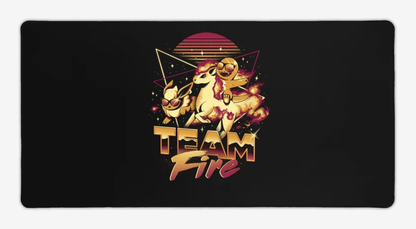 Mouse pad Gamer Negro de Team Fire