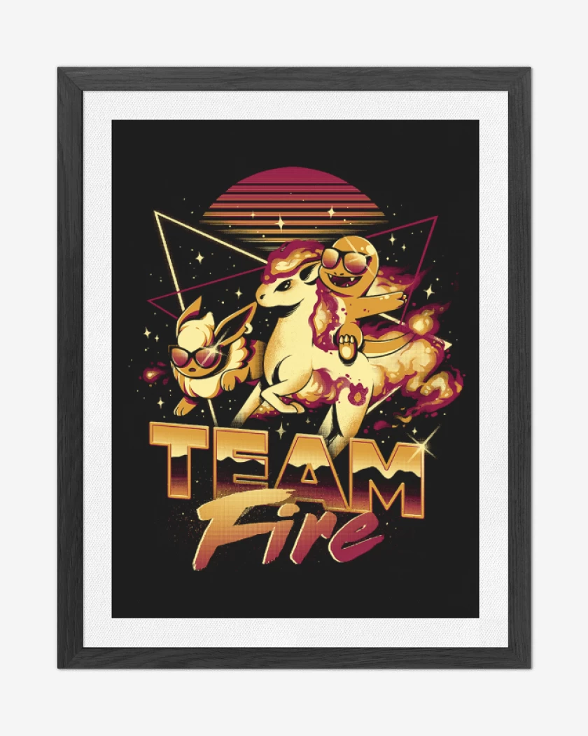 Cuadro decorativo Negro de Team Fire