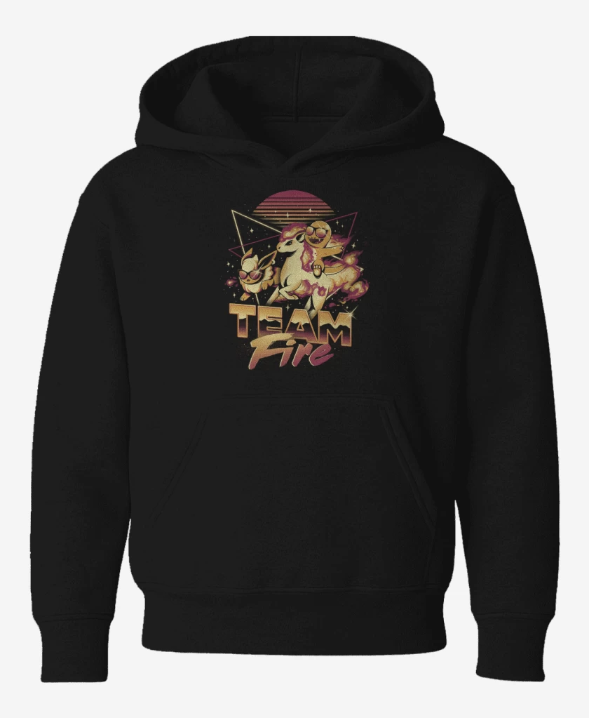 Poleron de niño Negro de Team Fire