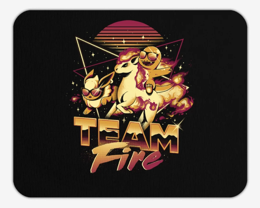 Mousepad Negro de Team Fire