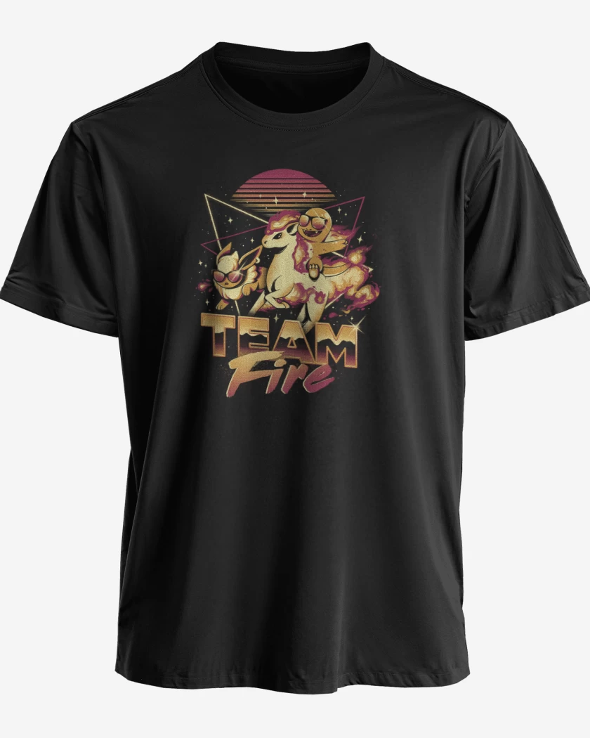 Polera premium Negro de Team Fire
