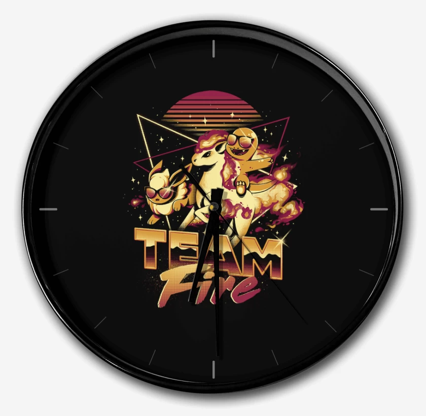 Reloj Negro de Team Fire