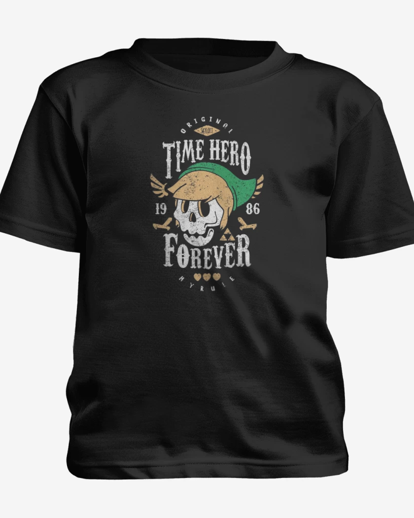 Polera de niño Negro de Time Hero