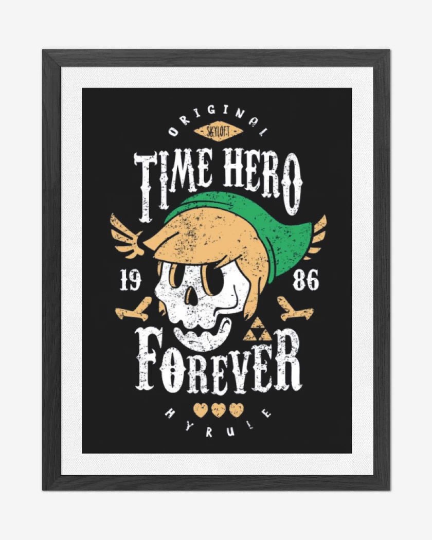Cuadro decorativo Negro de Time Hero