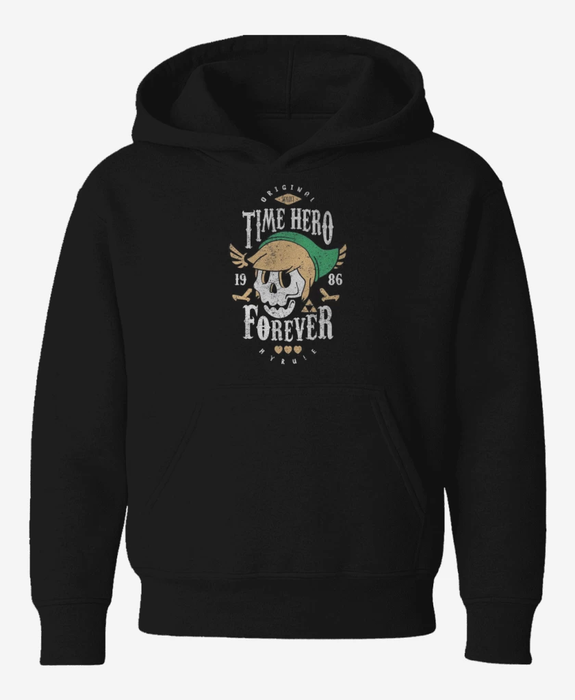 Poleron de niño Negro de Time Hero