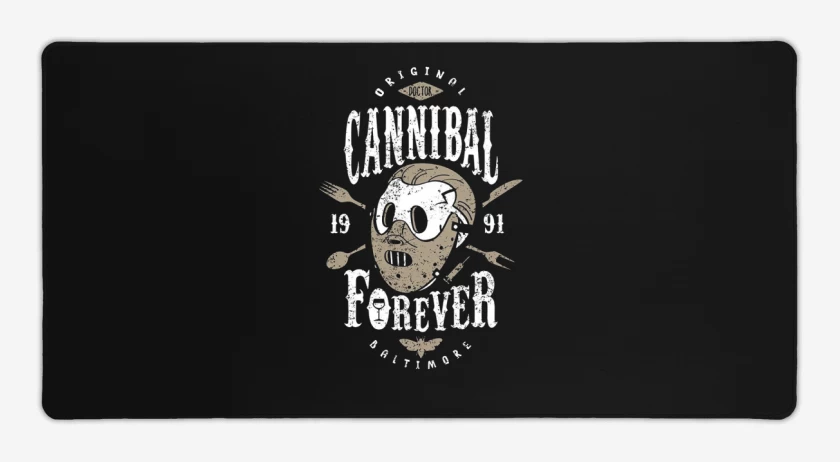 Mouse pad Gamer Negro de Lecter Cannibal