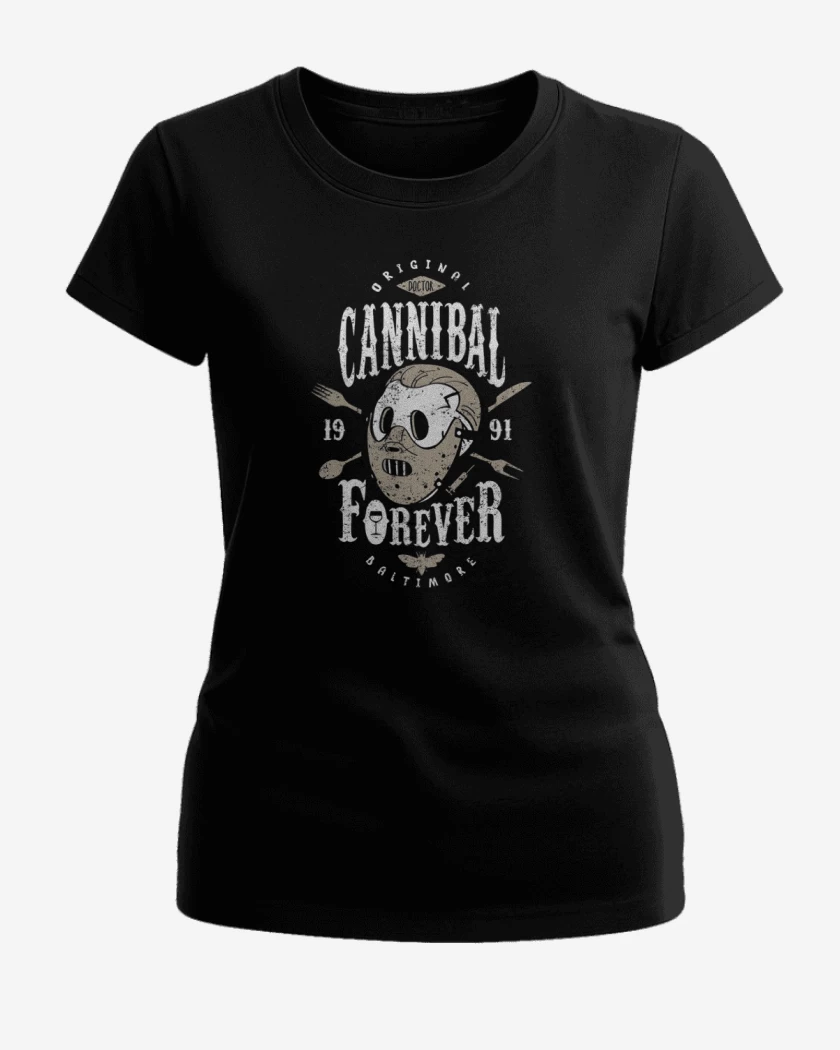 Polera de Mujer Negro de Lecter Cannibal