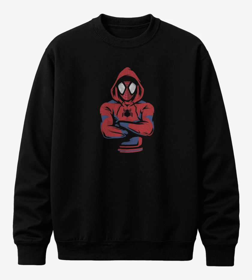 Poleron polo Negro de Spider Boy 