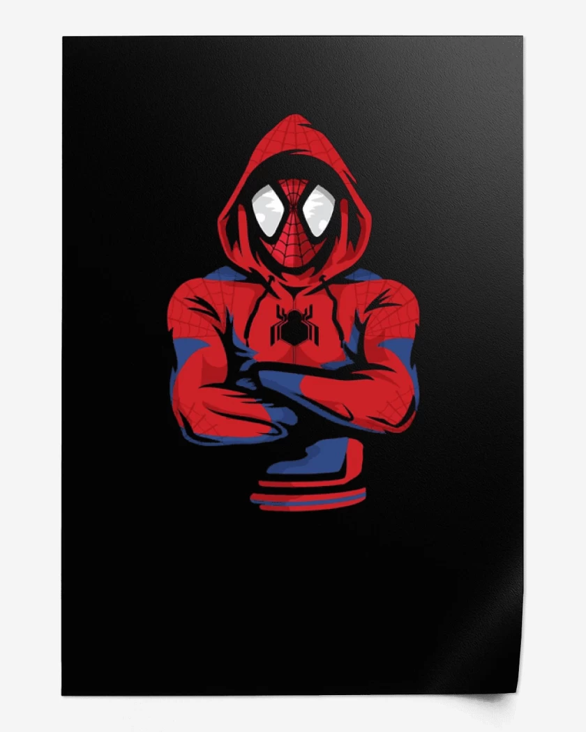 Print Negro de Spider Boy 