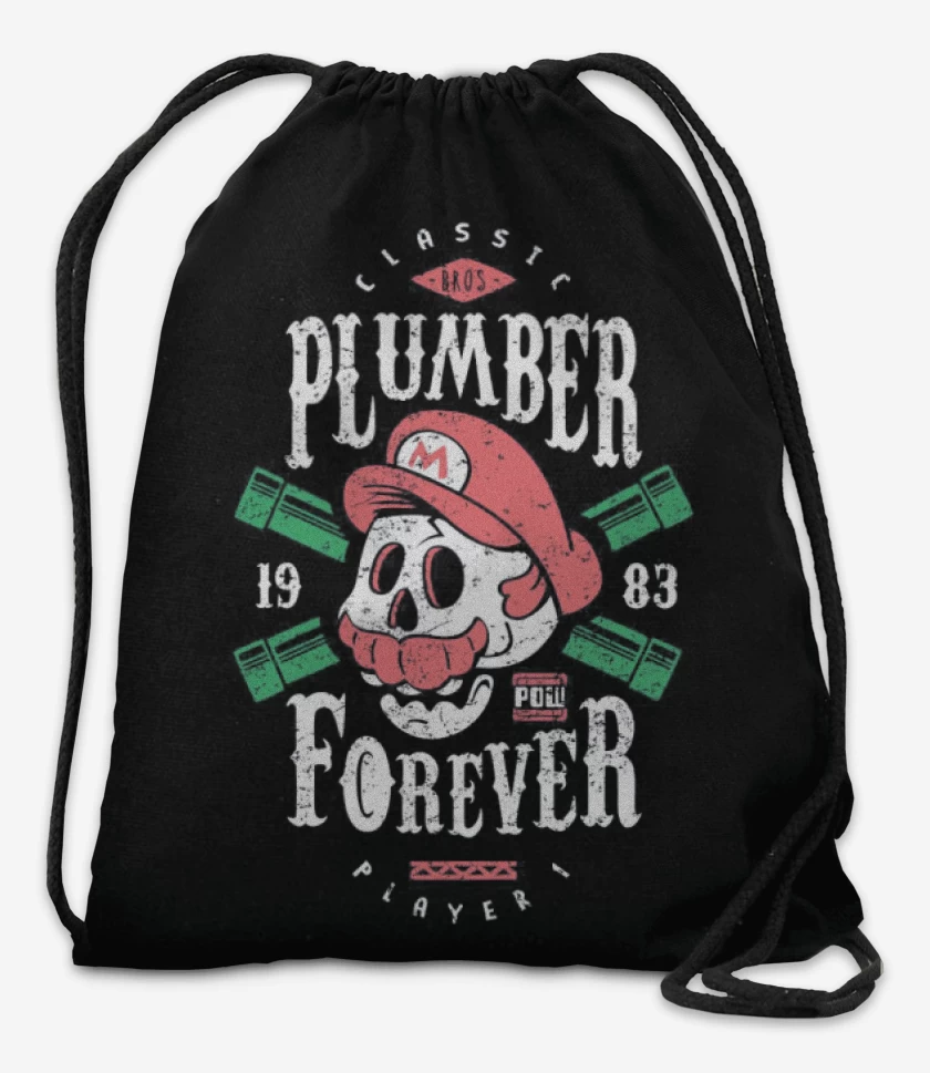 Mochila Negro de Plumber Forever