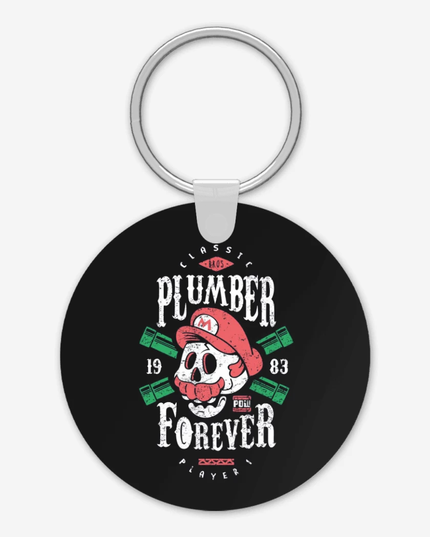Llavero Negro de Plumber Forever