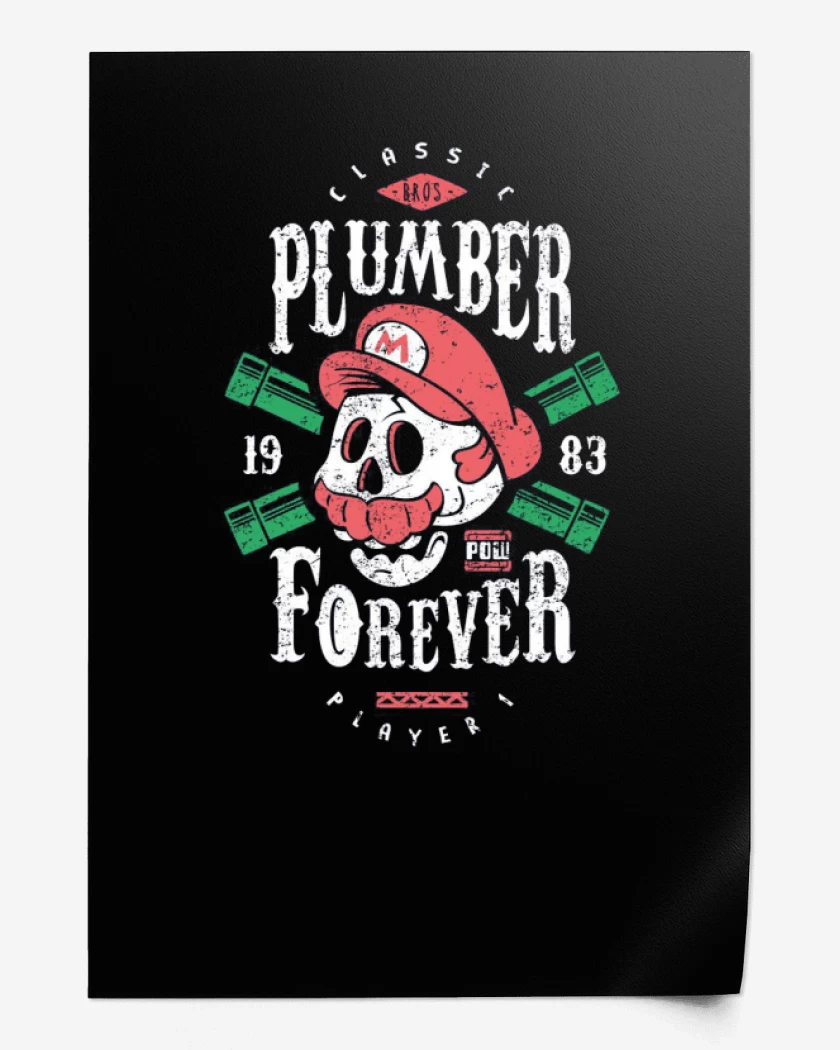 Print Negro de Plumber Forever