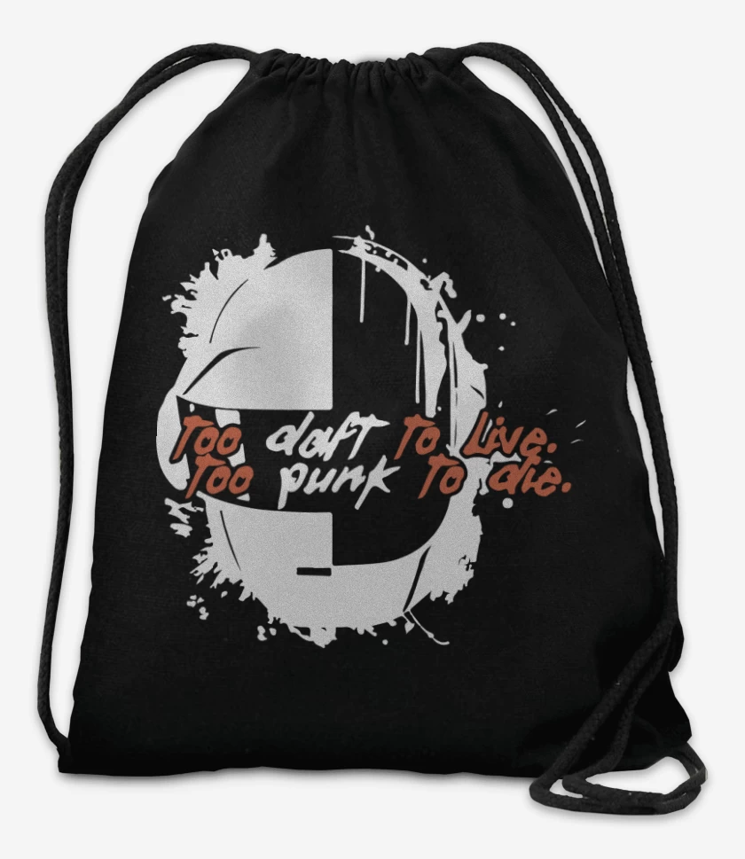 Mochila Negro de Too Daft Too Punk