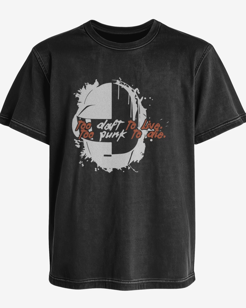 Polera desgastada Too Daft Too Punk