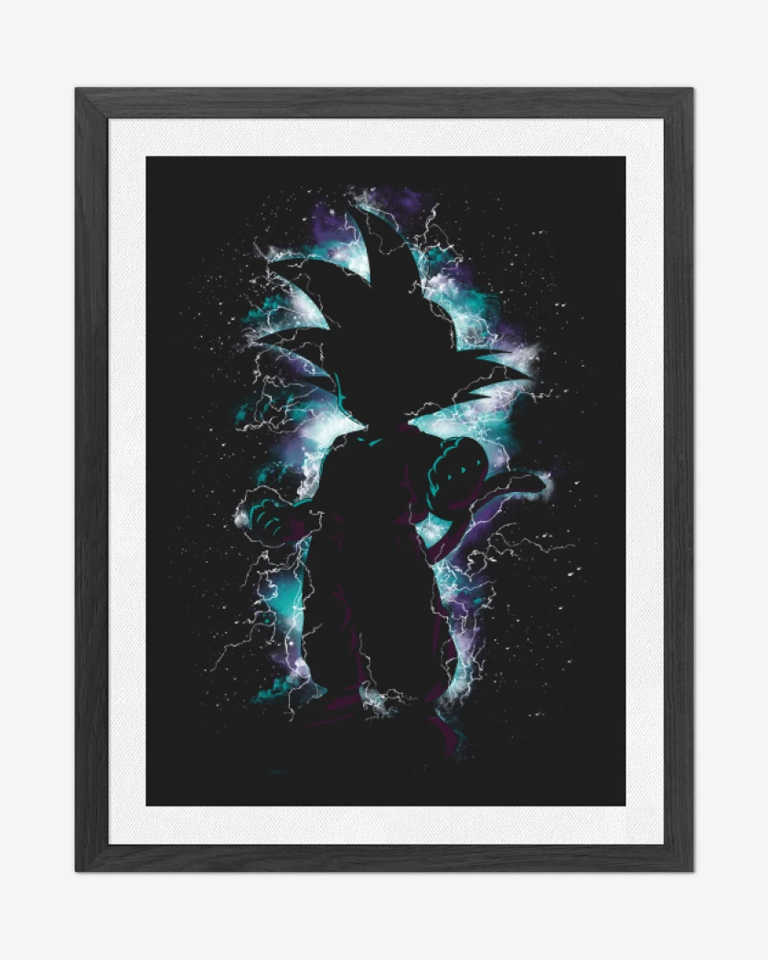 Cuadro decorativo Negro de Goku Niño