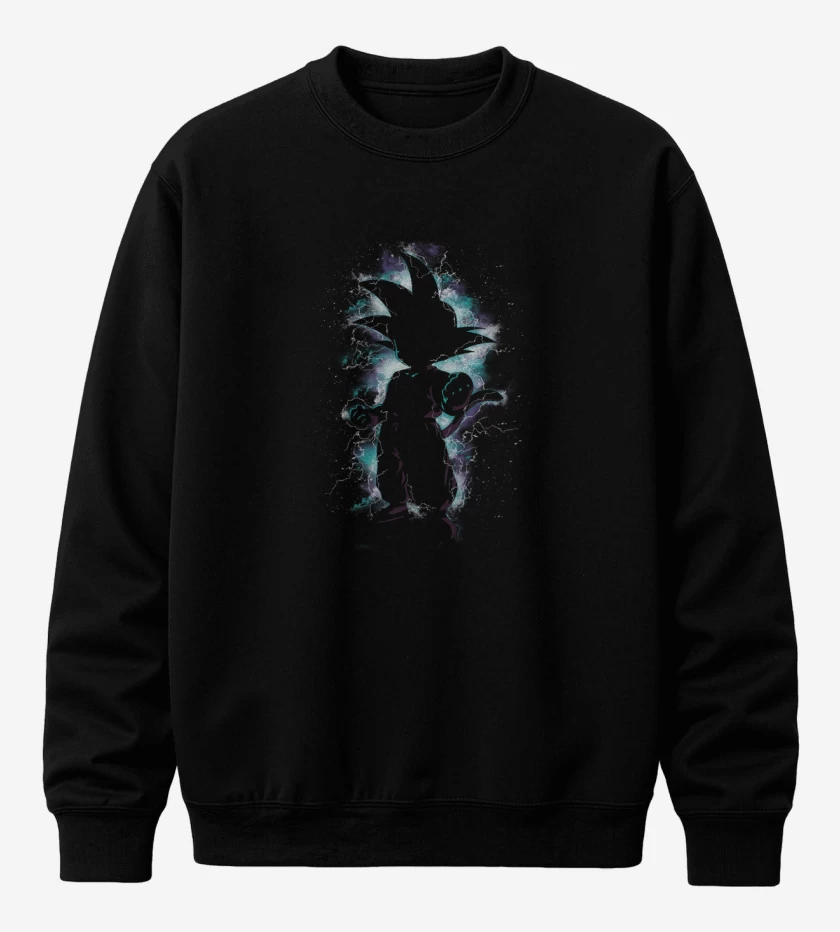 Poleron polo Negro de Goku Niño