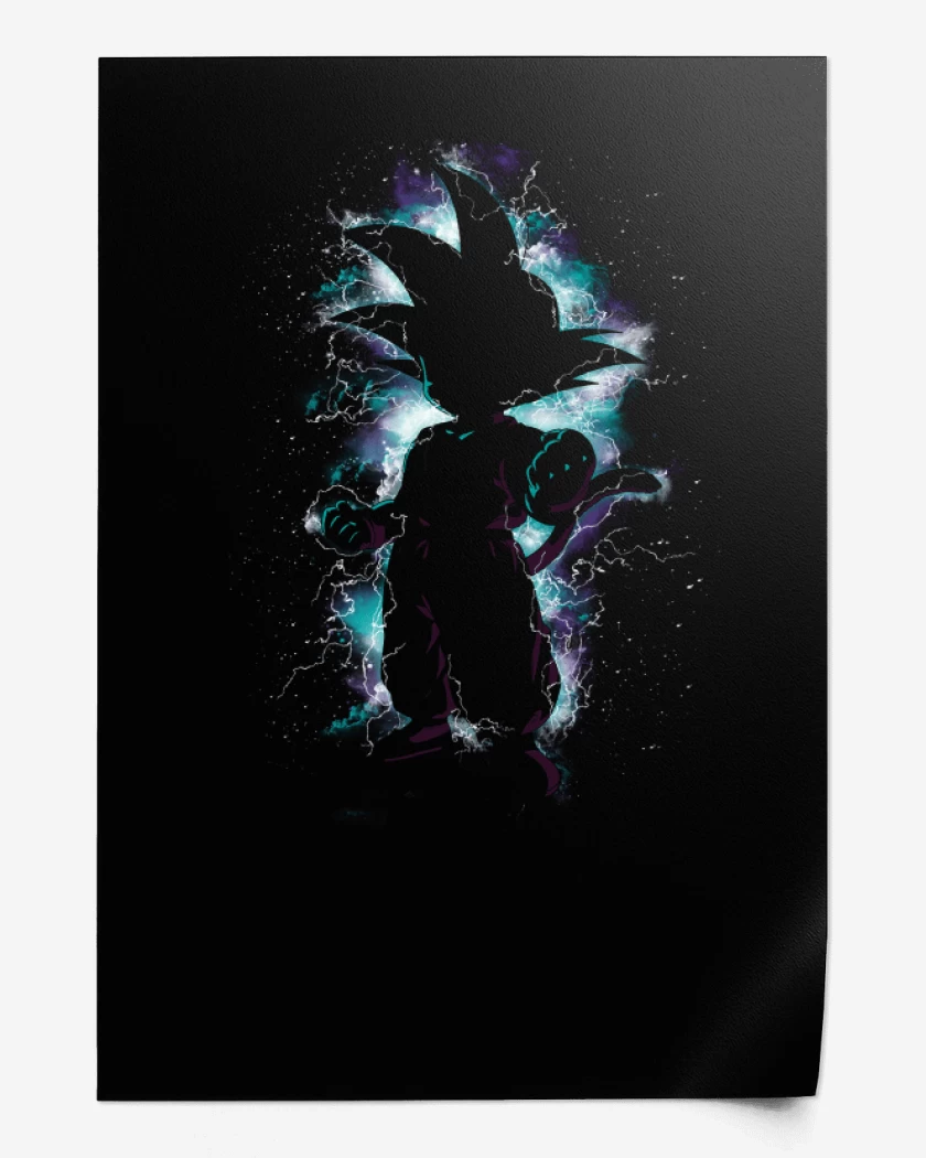 Print Negro de Goku Niño