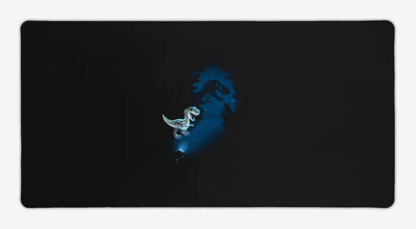 Mouse pad Gamer Negro de Mini Jurassic