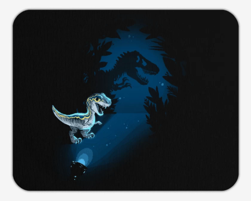 Mousepad Negro de Mini Jurassic