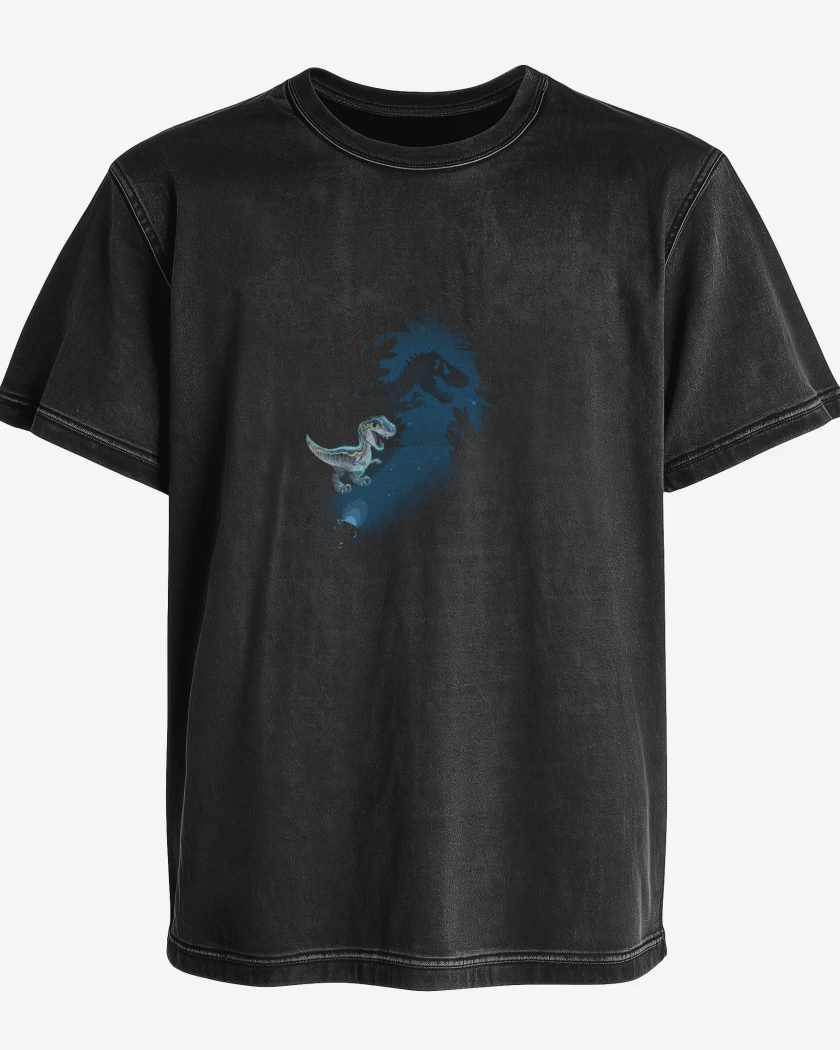 Polera desgastada Negro de Mini Jurassic