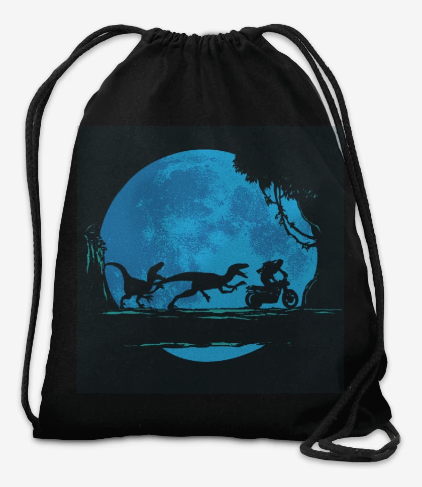Mochila Negro de Jurassic world velociraptor