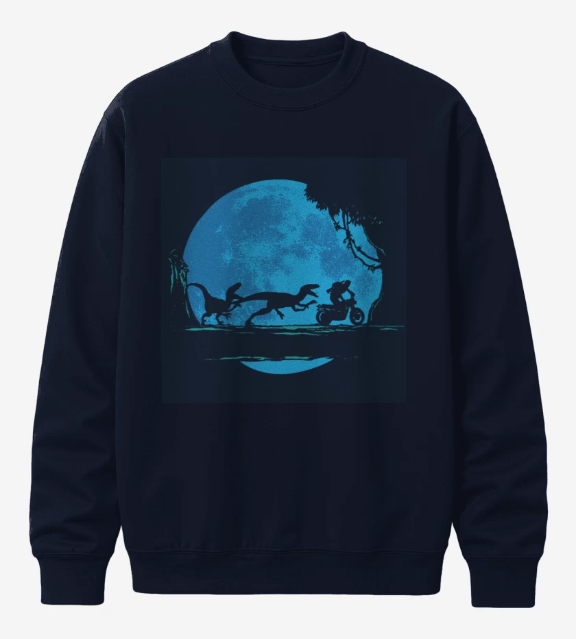 Poleron polo Azul Marino de Jurassic world velociraptor