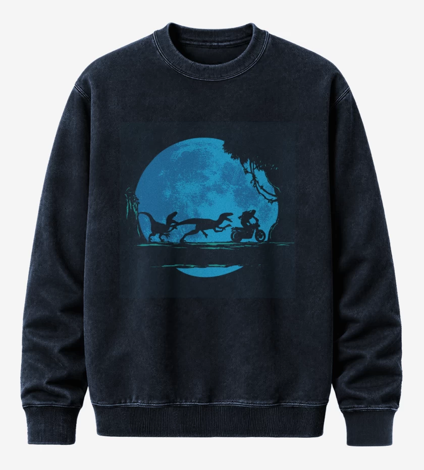 Poleron Polo Acid Wash Jurassic world velociraptor