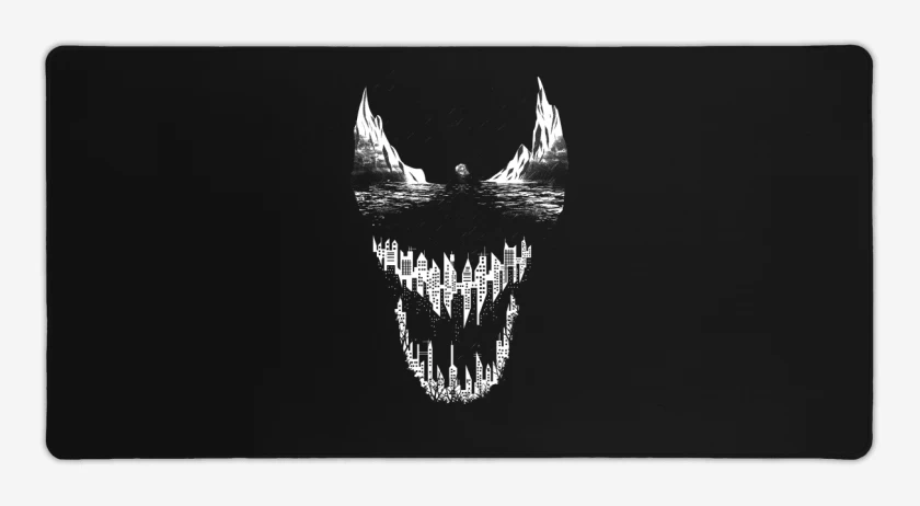 Mouse pad Gamer Negro de Venom City