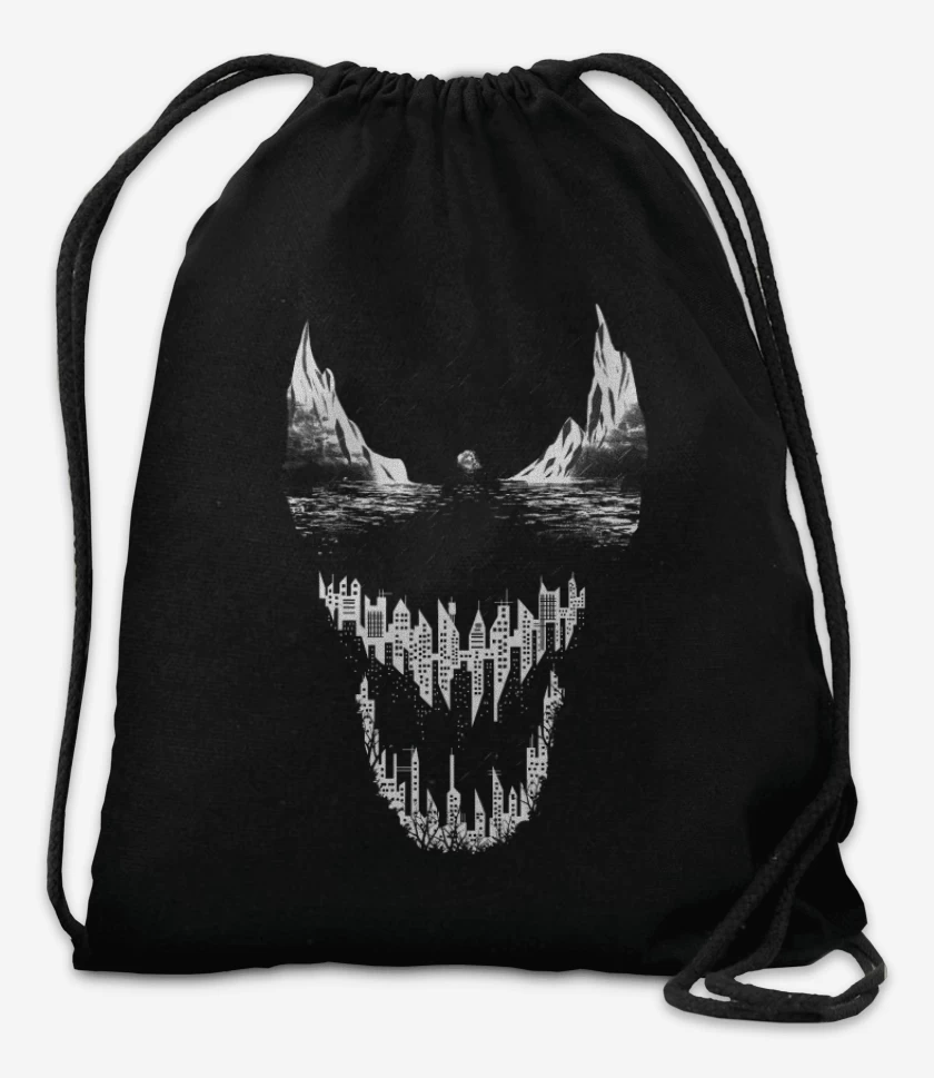 Mochila Negro de Venom City