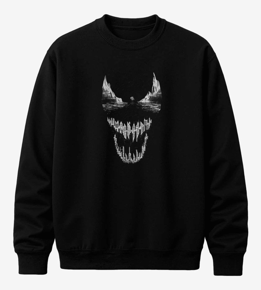 Poleron polo Negro de Venom City
