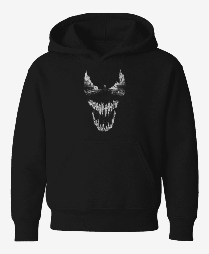 Poleron de niño Negro de Venom City