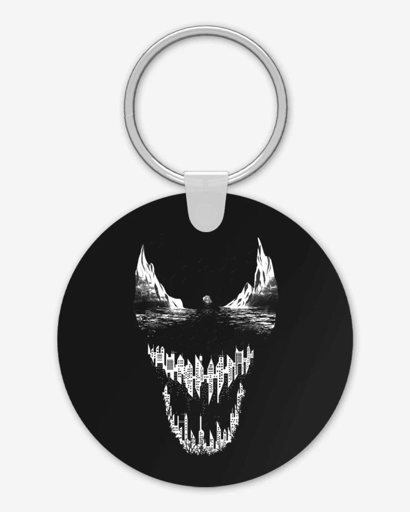 Llavero Negro de Venom City