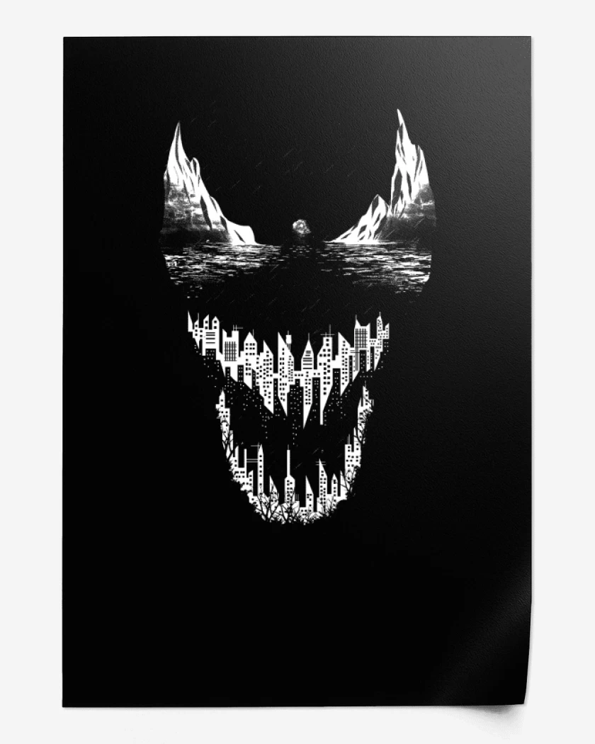Print Negro de Venom City
