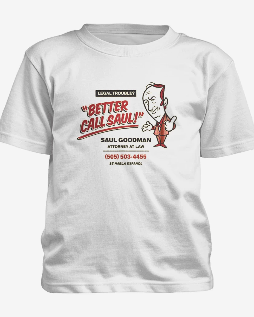Polera de niño Blanco de Saul Goodman 