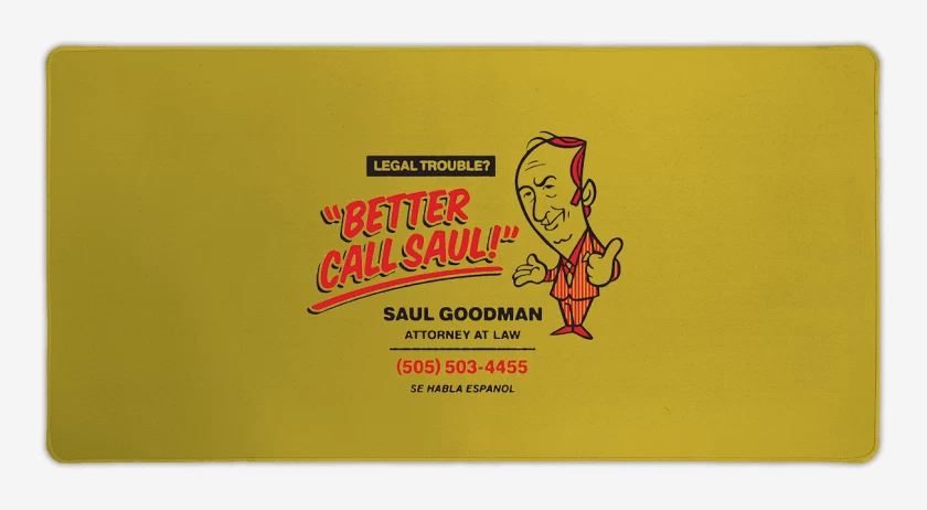 Mouse pad Gamer Amarillo de Saul Goodman 