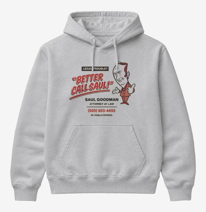 Poleron Canguro básico Gris Melange de Saul Goodman 